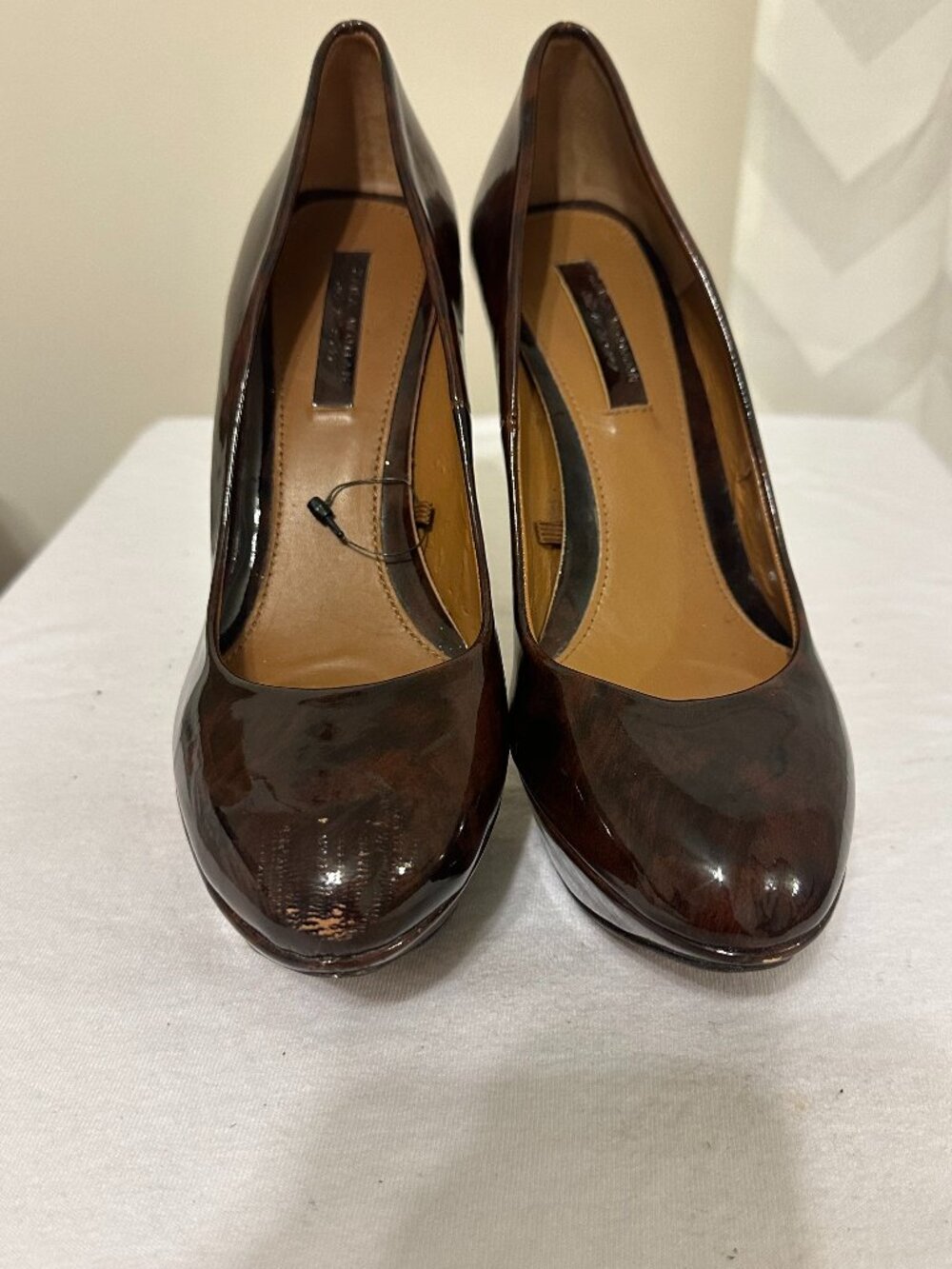 Zara Tortoiseshell Print Platform Heels – Size 7.5